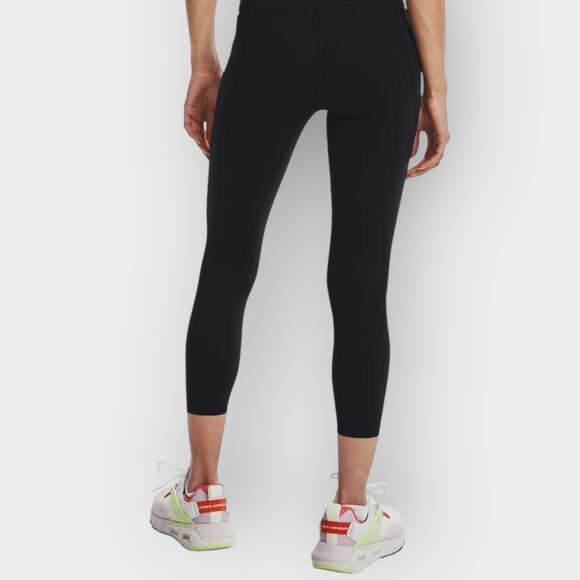 Under Armour Cropped Athleisure Leggings | Black Small High Waist Pockets Sporty - Picture 7 of 10